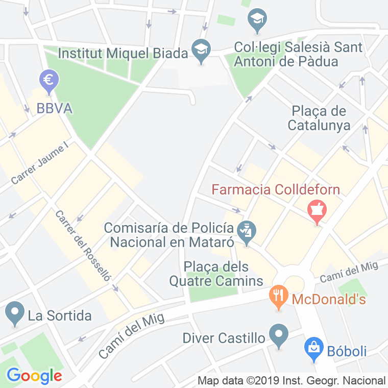 Código Postal calle Cuyas I Sampere en Mataró