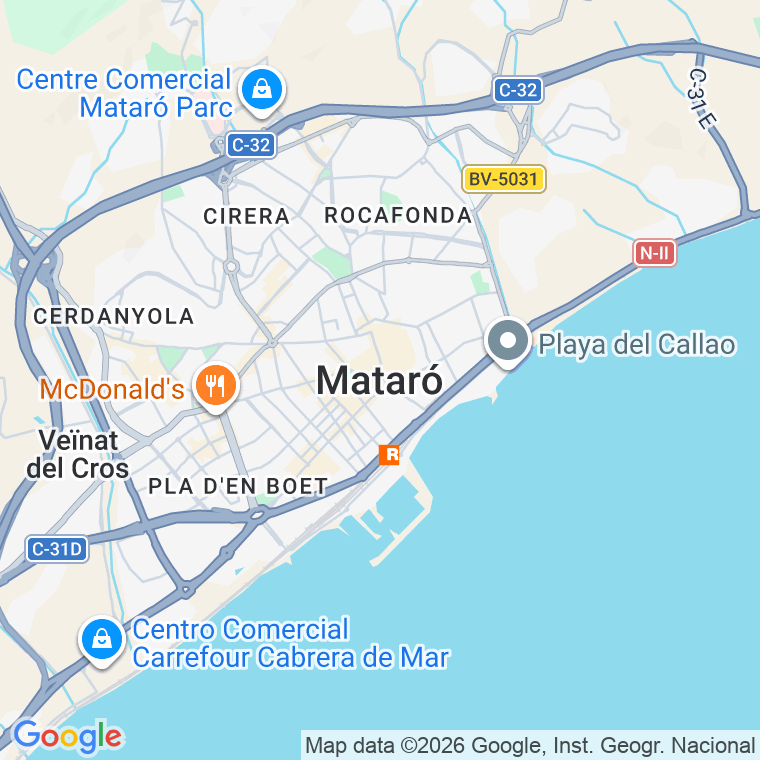 Código postal de Urbat Vilardell en Mataro