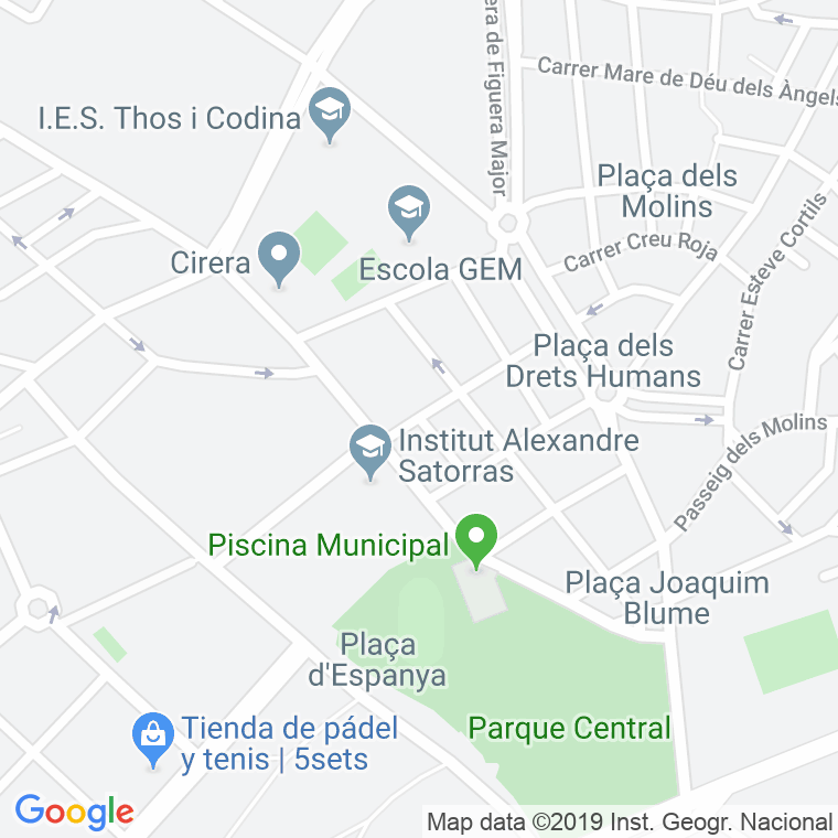 Código Postal calle Abat Oliba en Mataró