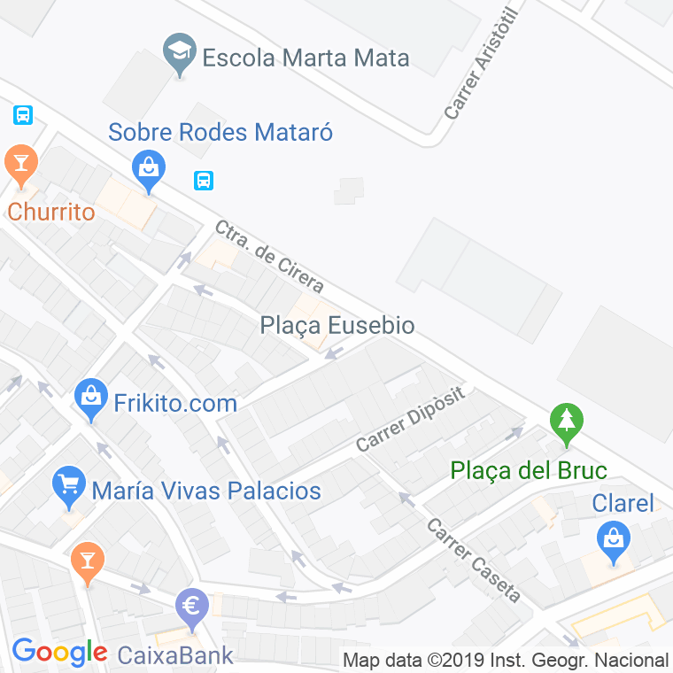 Código Postal calle Eusebio, plaça en Mataró