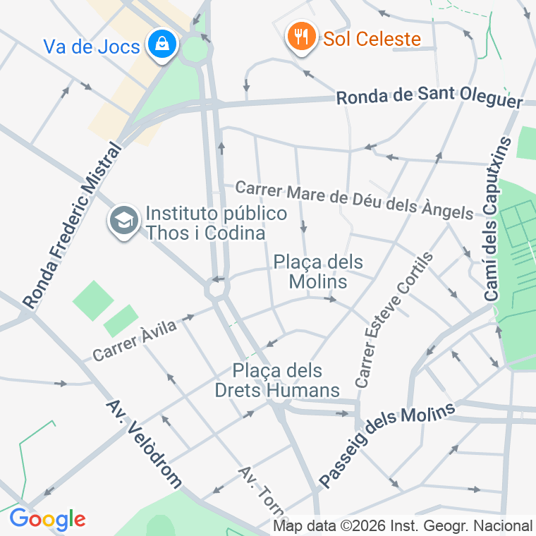 Código postal de Tres Tombs en Mataró