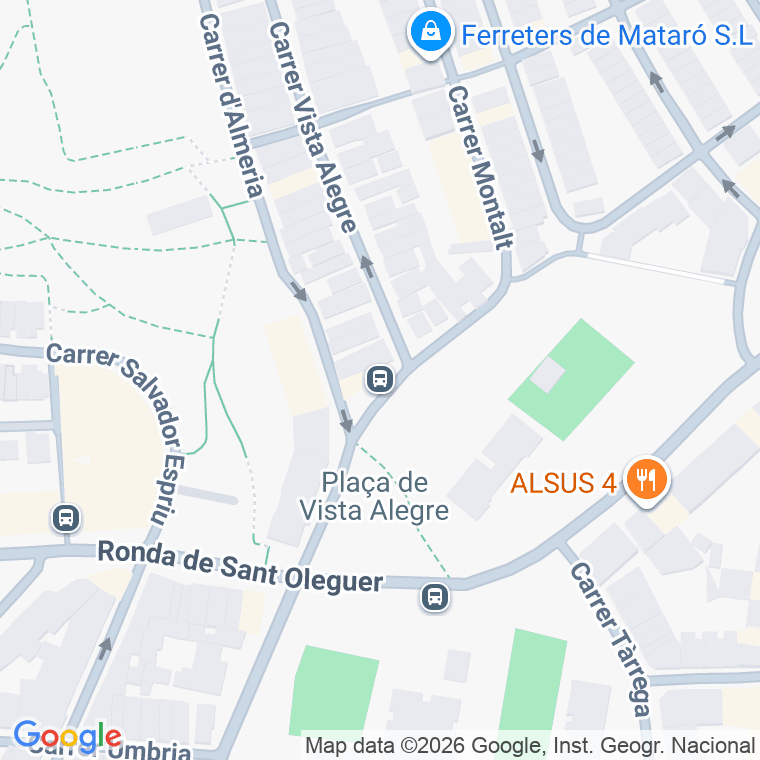Código postal de Vista Alegre en Mataró
