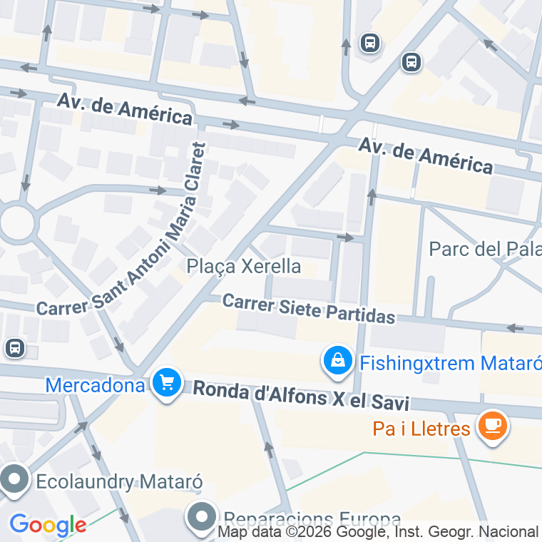 Código postal de Xerella, Plaça en Mataró
