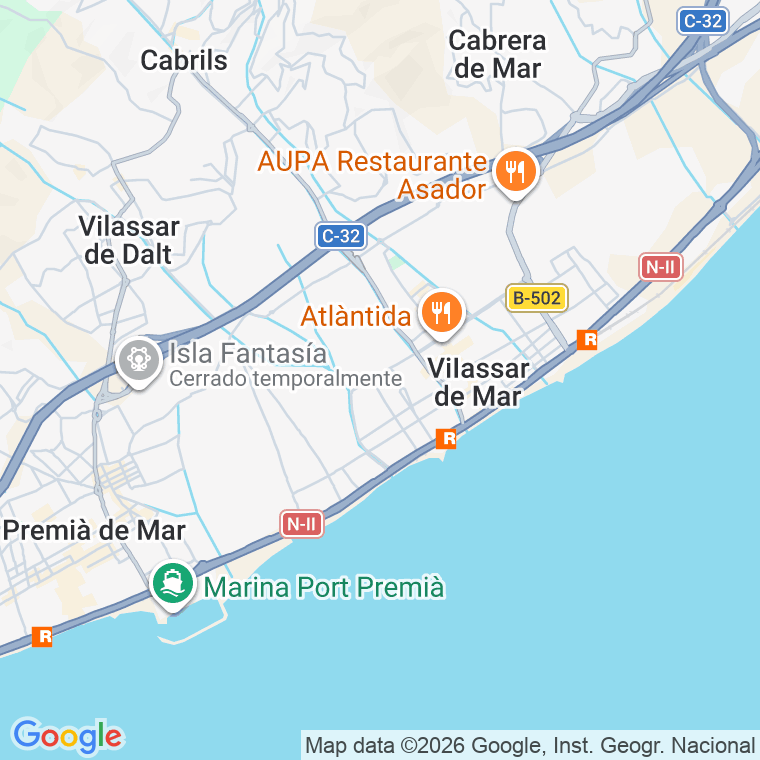 Código postal de Vilassar de Mar en Barcelona
