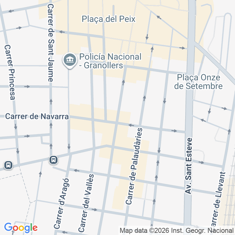 Código postal de Alfons Iv   (pares del 2 al Final) en Granollers