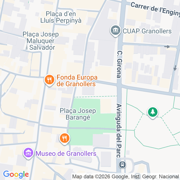 Código postal de Corro   (impares del 1 al 325)  (pares del 2 al 298) en Granollers
