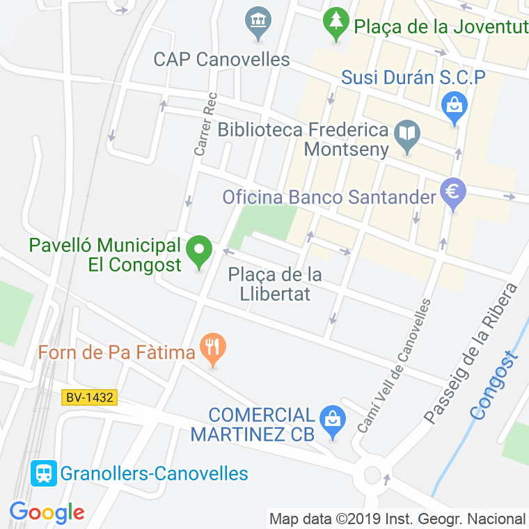 Código Postal calle Llibertat, plaça en Granollers