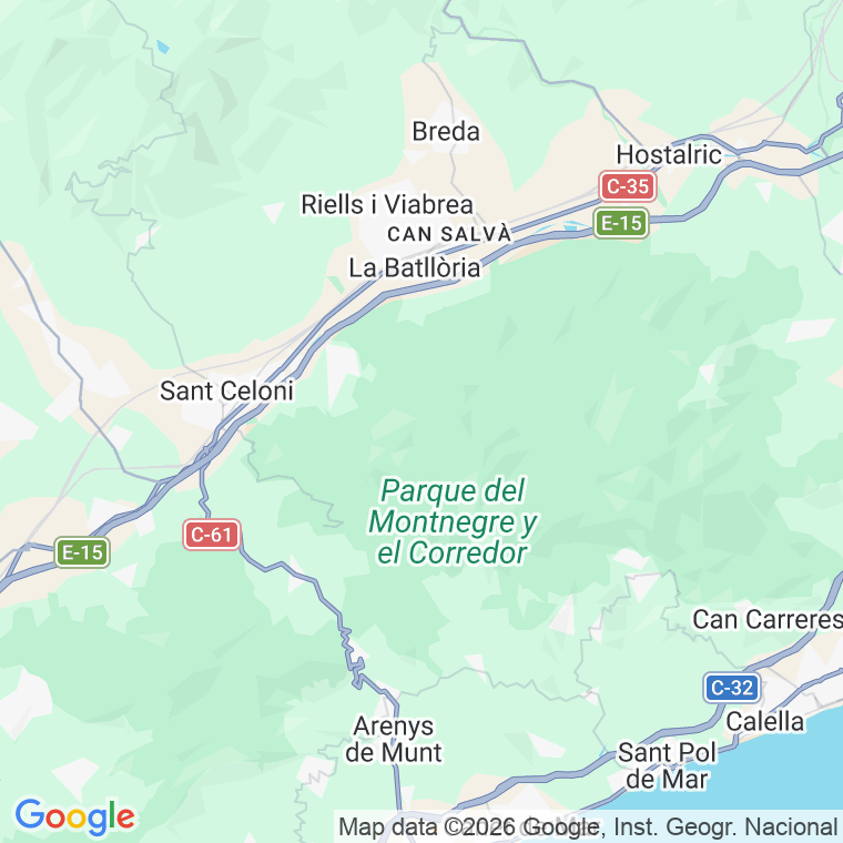 Código postal de Fogars de Montclus en Barcelona