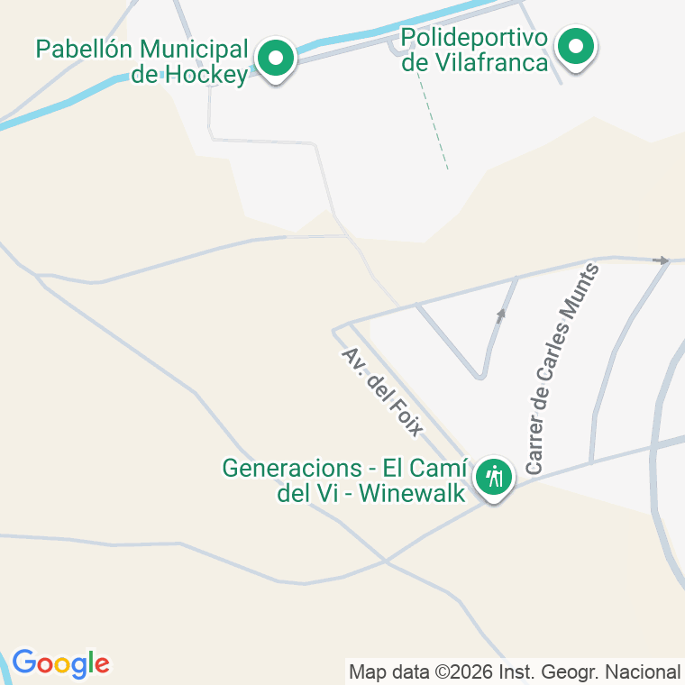 Código postal de Av Foix (del) en Vilafranca del Penedes