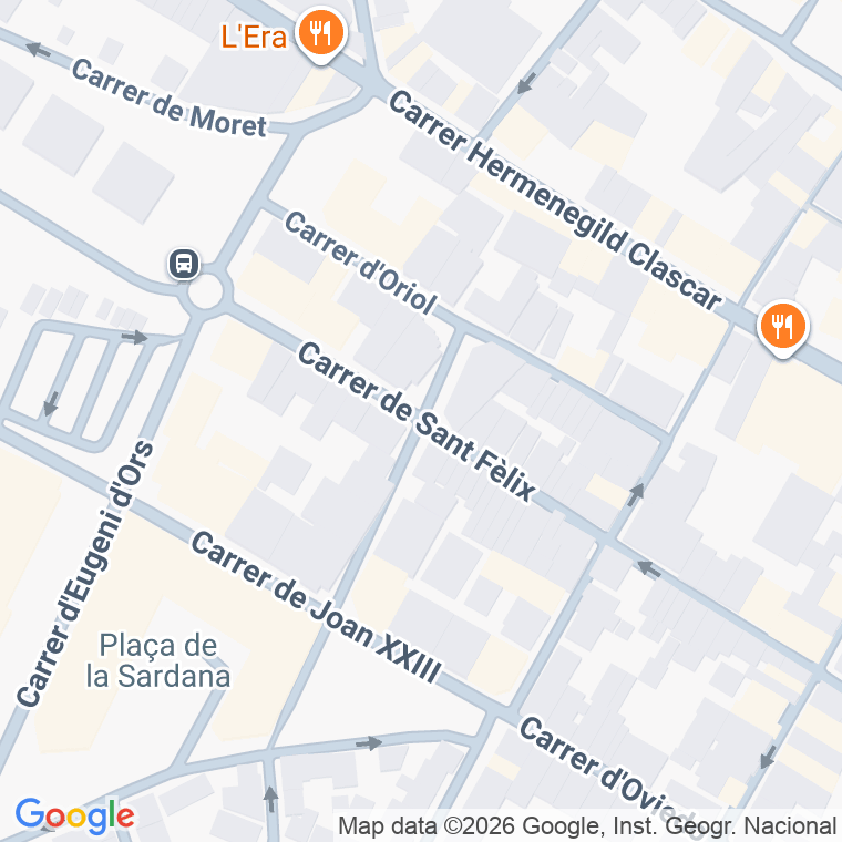 Código postal de C Sant Felix en Vilafranca del Penedes