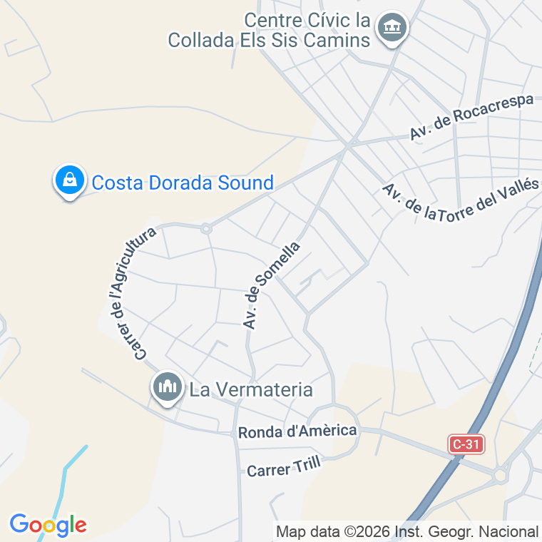 Código postal de C Vinya, la (f. Sumella) en Vilanova I la Geltru