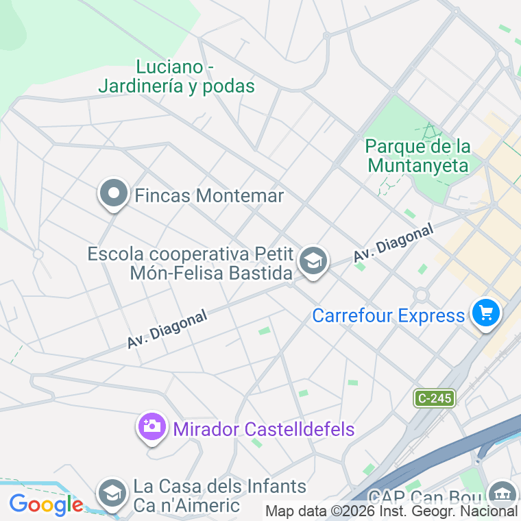 Código postal de Av 303 en Castelldefels