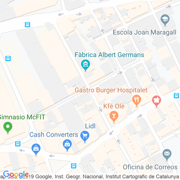 Código Postal calle Esquadres en Hospitalet de Llobregat,l'