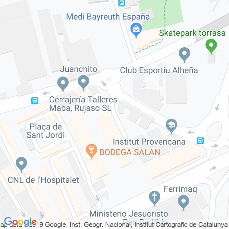 Código Postal calle Joan Xxiii en Hospitalet de Llobregat,l'