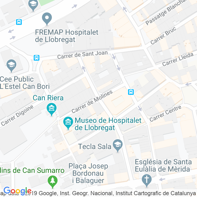 Código Postal calle Molines en Hospitalet de Llobregat,l'