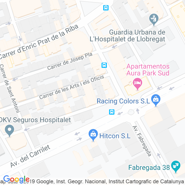 Código Postal calle Paquita, passatge en Hospitalet de Llobregat,l'
