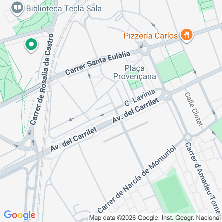 Código postal de C Lavinia en Hospitalet Llobregat (l')