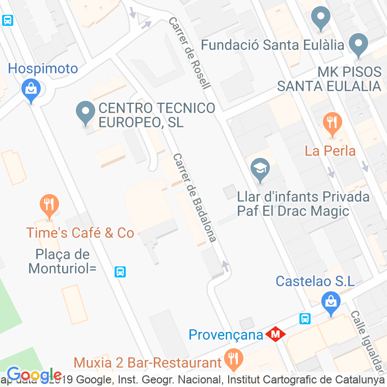 Código Postal calle Badalona en Hospitalet de Llobregat,l'