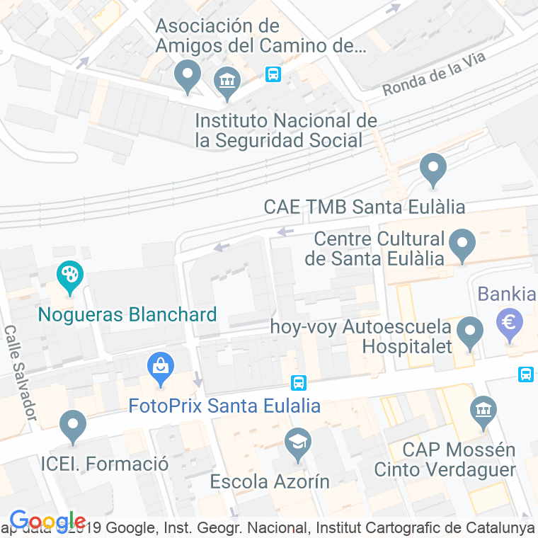 Código Postal calle Dos, pasaje en Hospitalet de Llobregat,l'