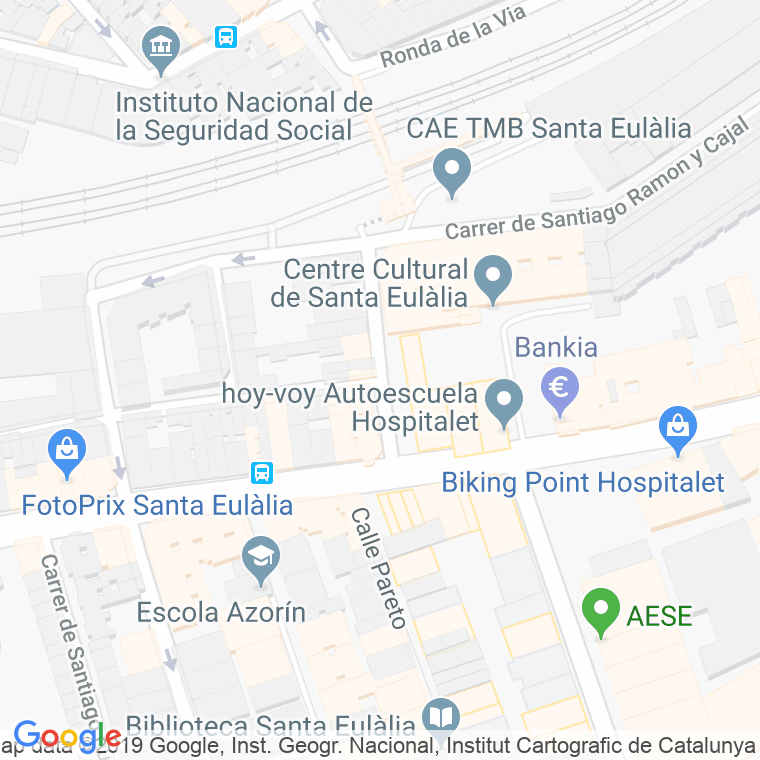 Código Postal calle Metro, avenida en Hospitalet de Llobregat,l'