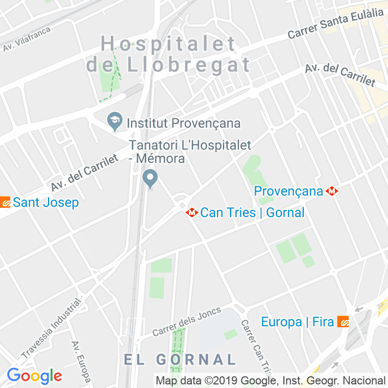 Código Postal calle Narcis De Monturiol en Hospitalet de Llobregat,l'