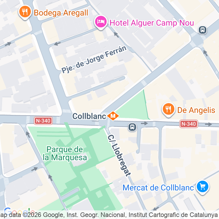Código postal de Trav Corts en Hospitalet Llobregat (l')