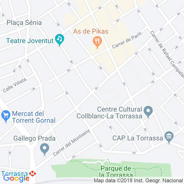 Código Postal calle Joventut en Hospitalet de Llobregat,l'