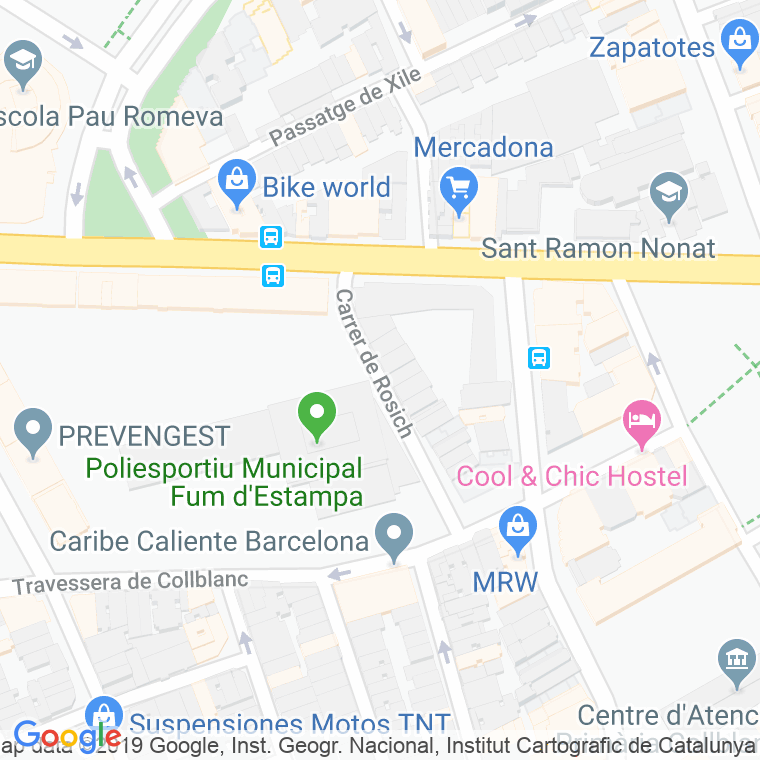 Código Postal calle Rosich en Hospitalet de Llobregat,l'
