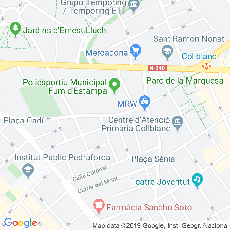 Código Postal calle Travesera De Colblanc en Hospitalet de Llobregat,l'