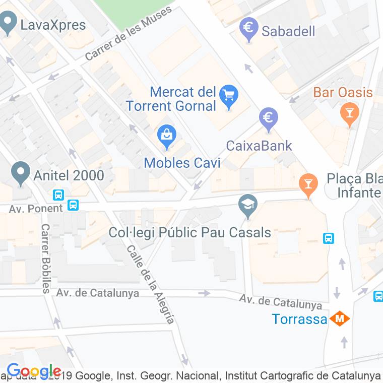 Código Postal calle Cortada en Hospitalet de Llobregat,l'