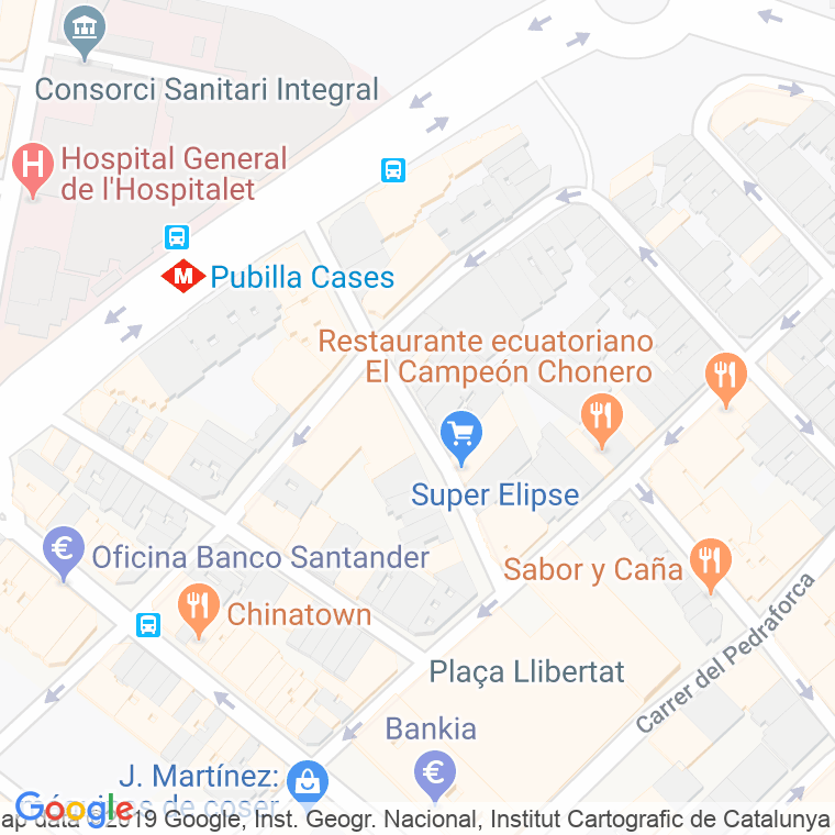 Código Postal calle Lipse, El en Hospitalet de Llobregat,l'
