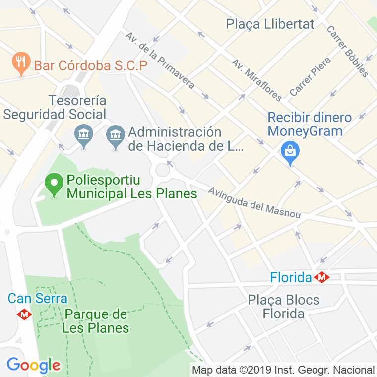 Código Postal calle Renclusa en Hospitalet de Llobregat,l'