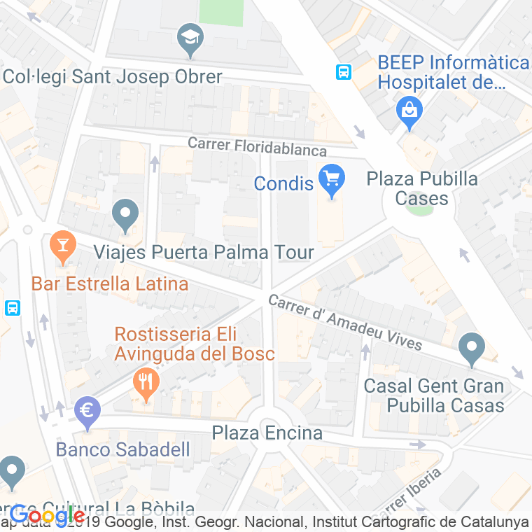 Código Postal calle Belchite en Hospitalet de Llobregat,l'