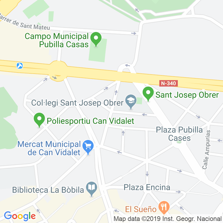Código Postal calle Covadonga en Hospitalet de Llobregat,l'