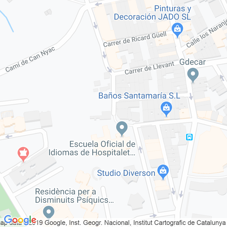 Código Postal calle Malaga en Hospitalet de Llobregat,l'