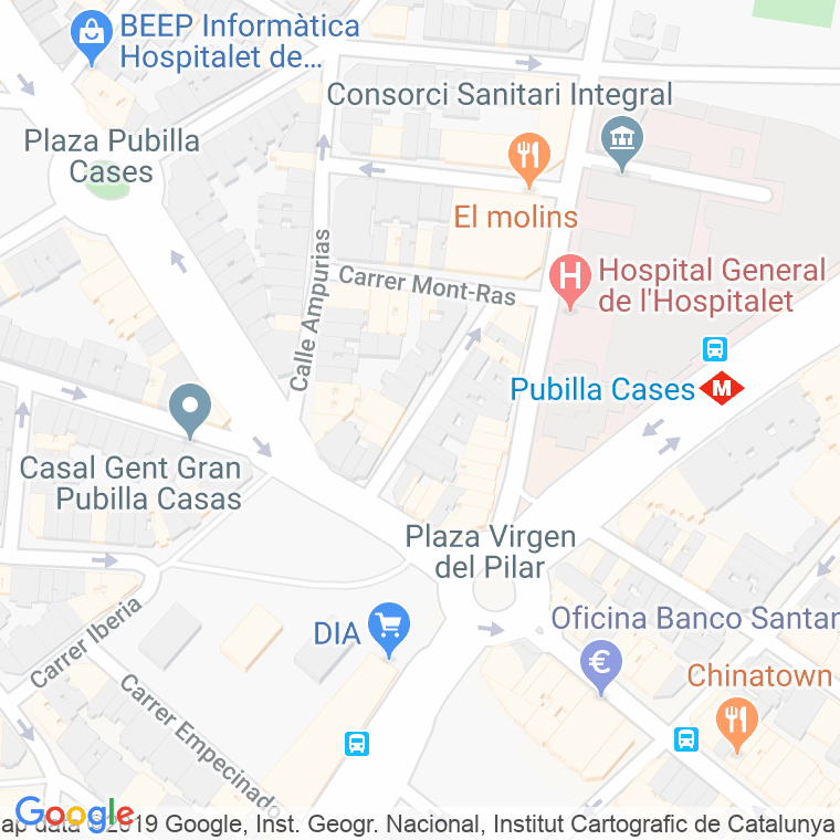 Código Postal calle Mestre Serrano en Hospitalet de Llobregat,l'
