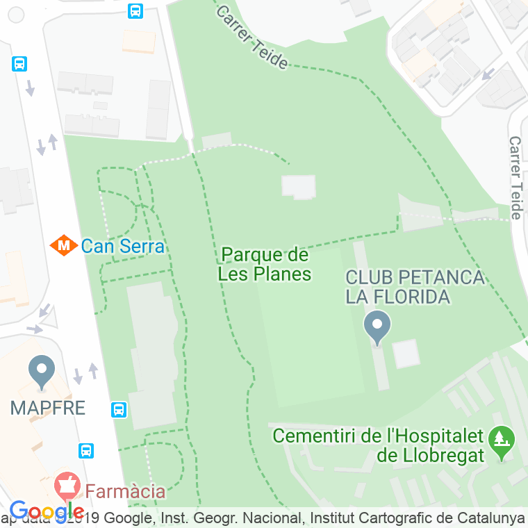 Código Postal calle Parc De Les Bobiles en Hospitalet de Llobregat,l'