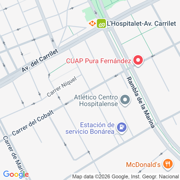 Código postal de C Roca I Umbert en Hospitalet Llobregat (l')