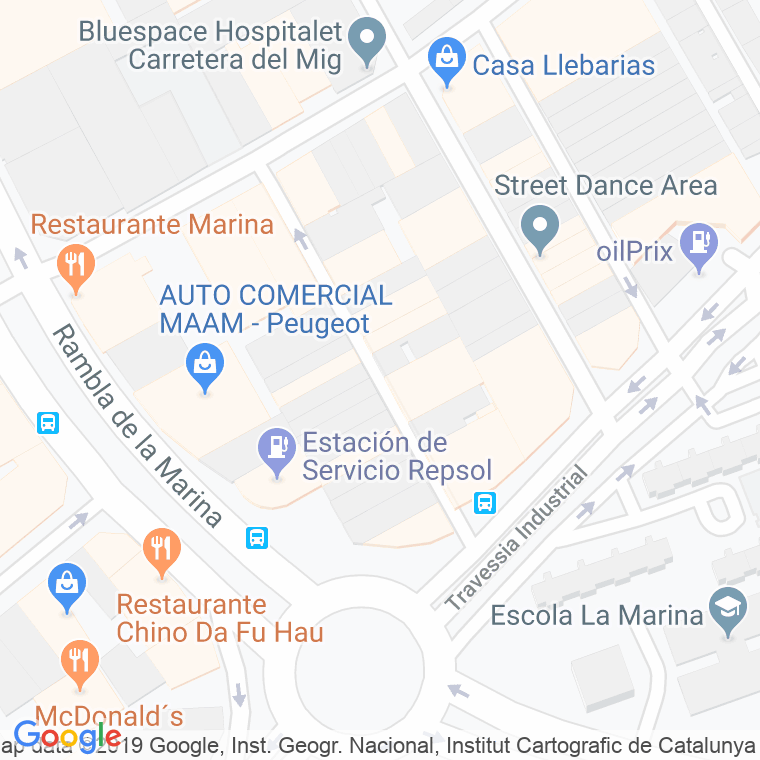 Código Postal calle Can Politic, passatge en Hospitalet de Llobregat,l'