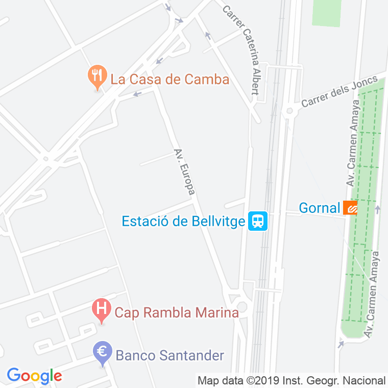 Código Postal calle Europa, avenida en Hospitalet de Llobregat,l'