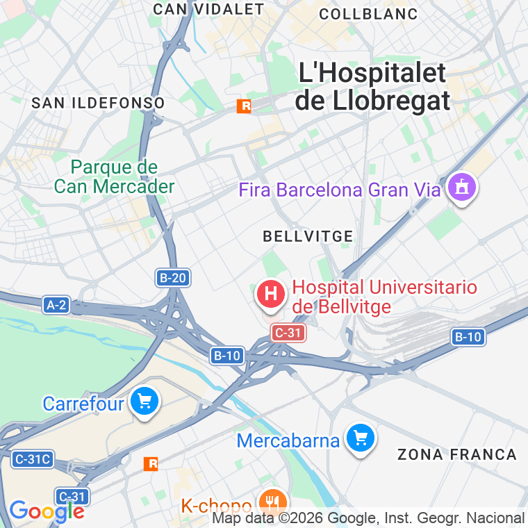 Código postal de Europa, Avenida en Hospitalet de Llobregat,l'
