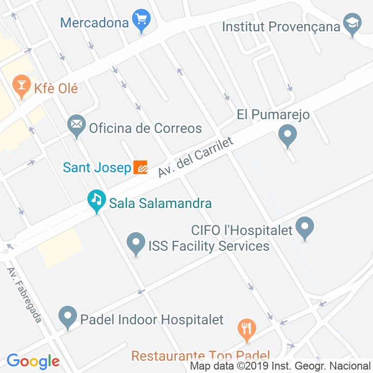 Código Postal calle Miquel Romeu   (Impares Del 55 Al Final)  (Pares Del 56 Al Final) en Hospitalet de Llobregat,l'