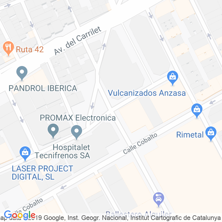 Código Postal calle Niquel en Hospitalet de Llobregat,l'