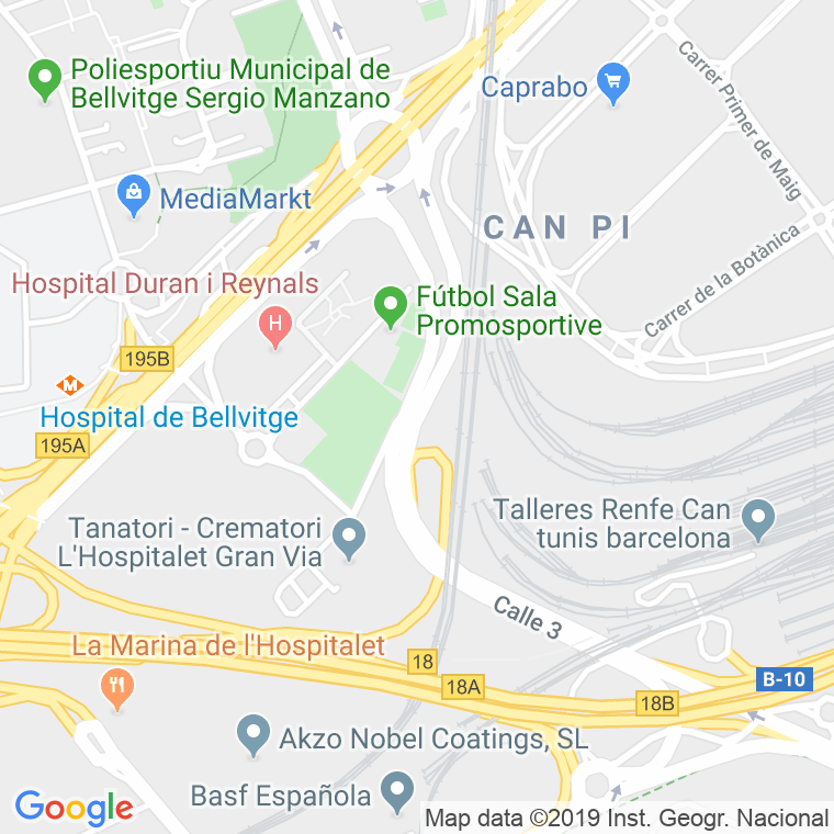 Código postal de Antiga del Prat, Carretera en Hospitalet de Llobregat,l'