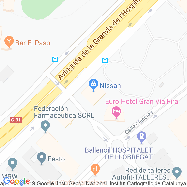 Código postal de Motors en Hospitalet de Llobregat,l'
