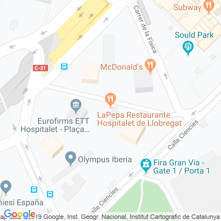 Código postal de Pere Gelabert, Plaça en Hospitalet de Llobregat,l'