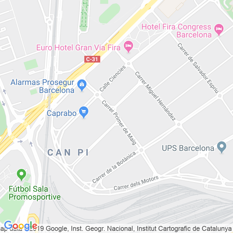 Código postal de Primer de Maig en Hospitalet de Llobregat,l'