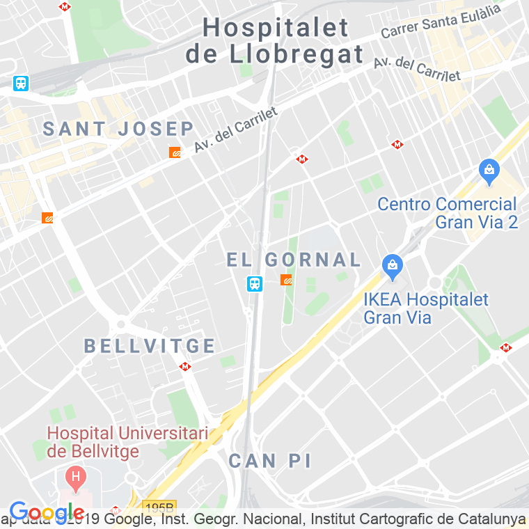 Código postal de Vilanova, Avinguda (pares del 2 al 8) en Hospitalet de Llobregat,l'
