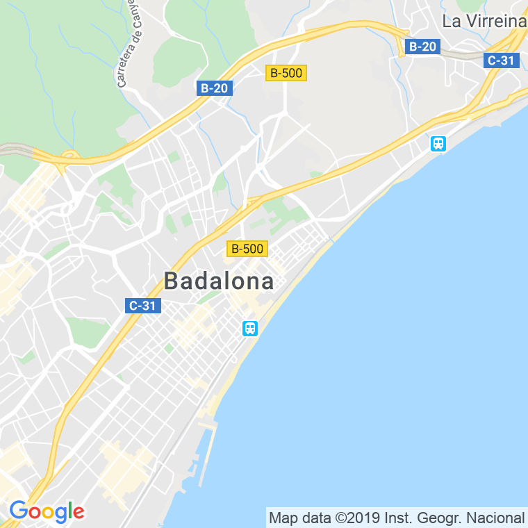 Código Postal calle Barcelona en Badalona