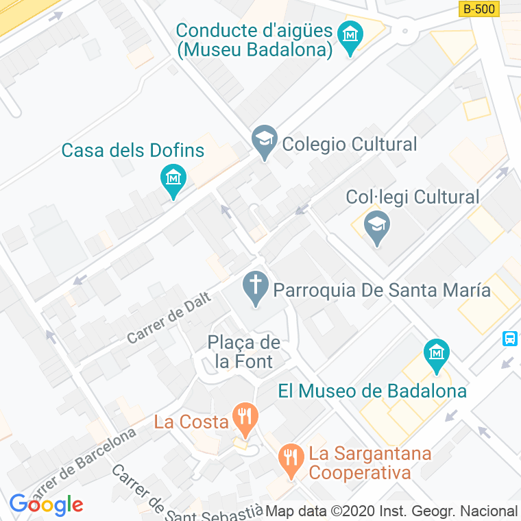Código Postal calle Oli, plaça en Badalona